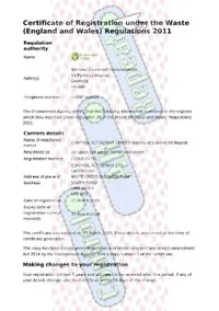 Waste Carriers Licence