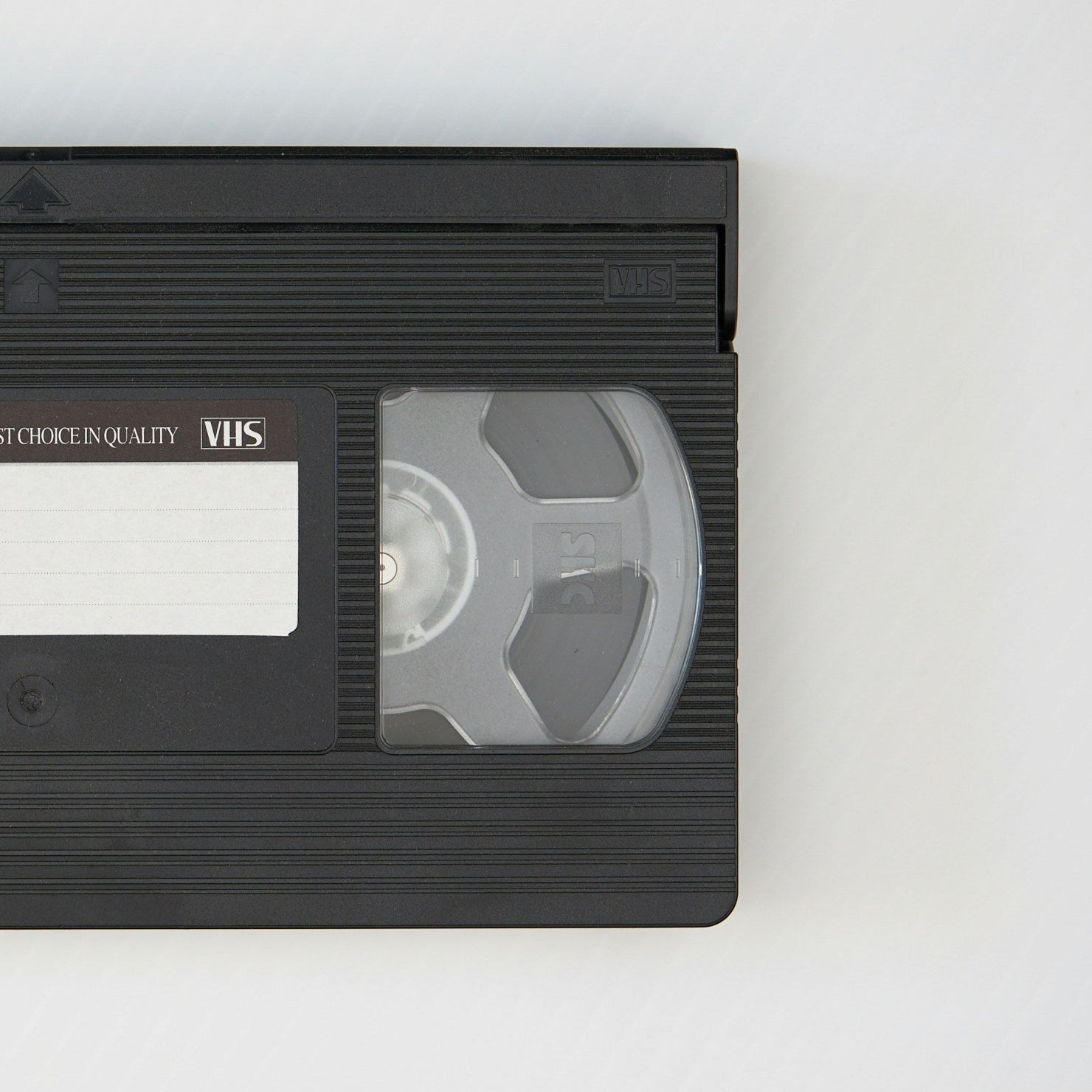 VHS tape with 'SKC' branding on a white background